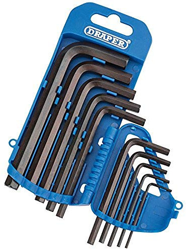 Draper 33687 Metric Hexagon Key Set, 10 Pieces , Blue