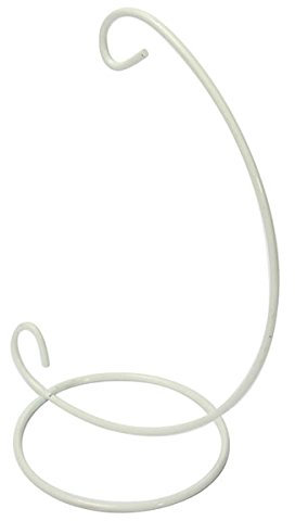 Porta candele in ferro Seguryy, utile per appendere sfere in vetro White