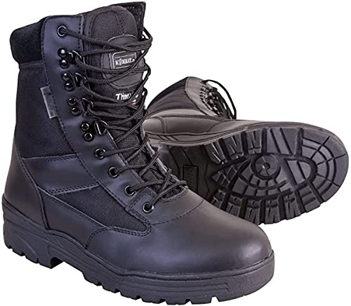 Mens Combat Military Black Army Patrol Hiking Cadet Work High Leather Boot