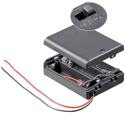 Unbekannt 10 Stück Batteriehalter, 3xmignon 'AA', geschlossenes Gehäuse, 12445 (10x)*A