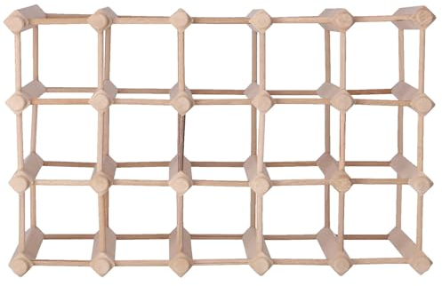 Aranaz 7001 - Botellero Madera Haya, 20 botellas, 55.5x 27.5x 34 cm