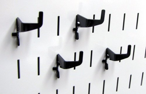 10-hm-r02 B 90 grados ganchos de metal con ranuras para de control de pared Pegboard y ranurado herramienta Junta, 10-HM-R02 B