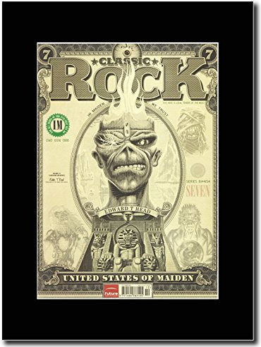 gasolinerainbows - Iron Maiden - United States of Maiden - Matted Mounted Magazine Promotional Artwork on a Black Mount