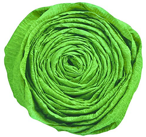 Clairefontaine 901050C Packung mit 10 Bögen Krepppapier, 2 x 0,5m, ideal für Schulaktivitäten, 1 Pack, dunkelgrün