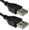 USB 2,0 24AWG A Zum A Männlich Zum Männlich High-Speed Schwarz Kabel 0,5 m 50 cm [0.5 Meter/0,5m]
