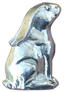 Schöne Tierfigur Hase aus Zinn (Pewter) von Hand Gegossen