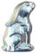 Schöne Tierfigur Hase aus Zinn (Pewter) von Hand Gegossen