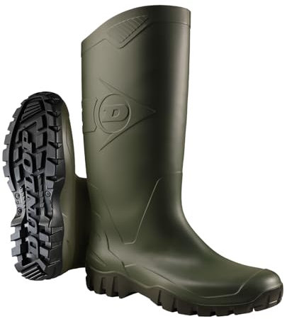 DUNLOP Protective Footwear, K680011, Snugboot WorkPro, Grigio Scuro/Verde Oliva, Taglia 46 EU