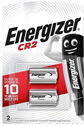 ENERGIZER PILAS LITIO CR2 Batterie al Litio, Confezione da 2, Argento