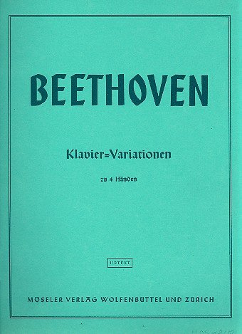Klavier-Variationen: Klavier 4-händig.