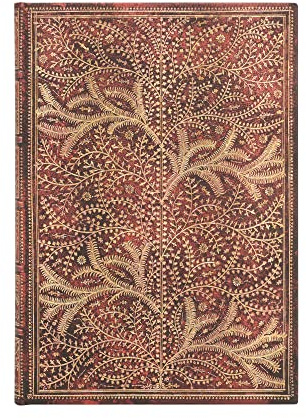 Wildwood (Tree of Life) Midi Unlined Journal: Hardcover, 120 gsm, ribbon marker, memento pouch, elastic closure, book edge printing