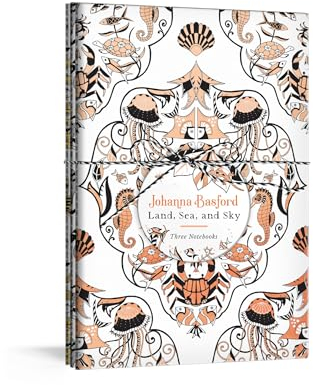Johanna Basford Land, Sea, and Sky: Three Colorable Notebooks