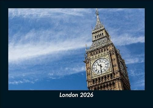 London 2026 Fotokalender DIN A5: Monatskalender mit Bild-Motiven aus Orten und Städten, Ländern und Kontinenten