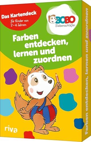 Bobo Siebenschläfer – Farben entdecken, lernen und zuordnen: Das Kartendeck für Kinder von 2-4 Jahren | Farbenfrohes Lernspiel/Denkspiel mit bunten Bildergeschichten