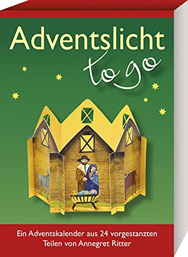 Adventslicht - to go. Ein Adventskalender aus 24 vorgestanzten Teilen (Adventskalender für Erwachsene: zum täglich Basteln)