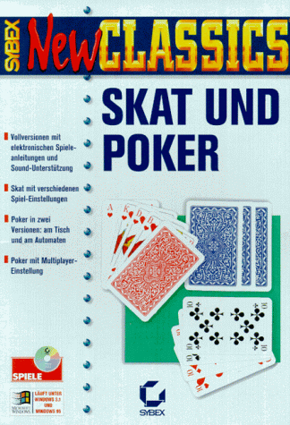 Skat und Poker, 1 CD-ROM: Vollversionen mit elektronischen Spieleanleitungen und Sound-Unterstützung. Skat mit verschiedenen Spiel-Einstellungen. Poker in zwei Versionen, am Tisch und am Automaten. Poker mit Multiplayer-Einstellung. Für Windows 3.1/95