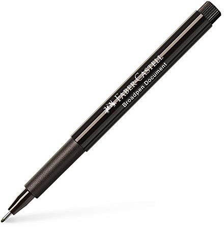FABER-CASTELL 155499 - Fineliner Broadpen 1554, 0,8 mm, schwarz
