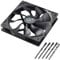 Akasa 140mm APACHE Black | Silent Case Fan | HDB Long Lifespan Bearing | PWM Auto Speed Control | IP-54 Dust & Water Proof | For PCs, Heatsink, CPU cooling and Ventilation | AK-FN062