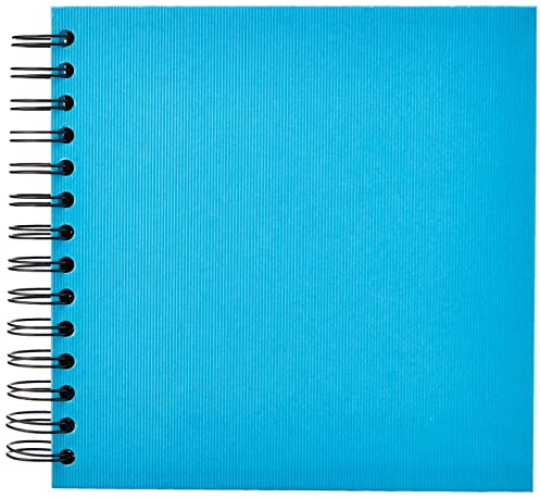 Rössler SOHO mini Fotoalbum zum Einkleben | Fotobuch schwarze Seiten | Fotoalbum zum selbstgestalten | Photo Album | Erinnerungsbuch klein | 180x180mm | 1 Stück | Farbe: Blau | Pacific