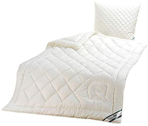 f.a.n. frankenstolz 50440-10011-19 Duo-Steppbett kbA Baumwolle, 135 x 200 cm, Natur