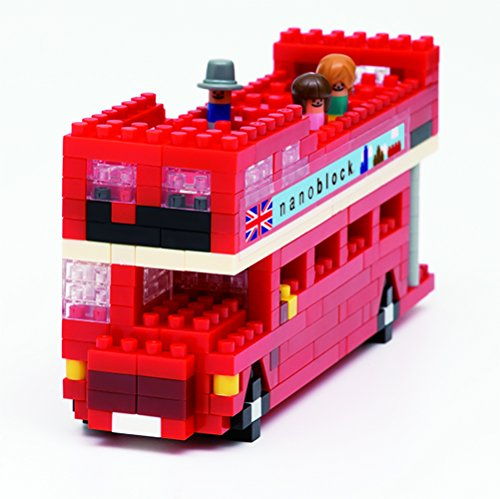 nanoblock NAN-NBH080 London Tour Bus Toy, Multi-Colour