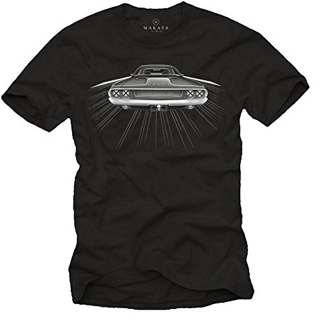 MAKAYA Challenger Rt T-Shirt für Herren - Us Muscle Car GTA