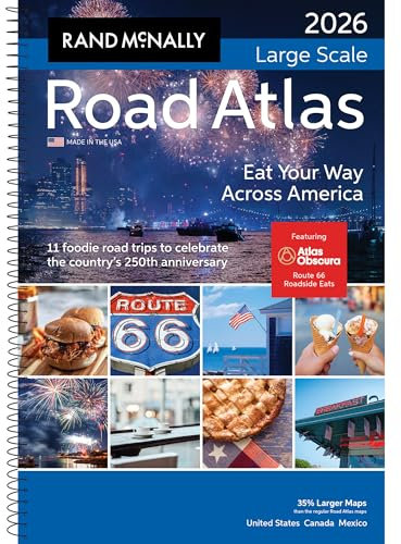 Rand McNally Road Atlas Large Scale 2026: United States, Canada, Mexico (Rand McNally Large Scale Road Atlas USA)