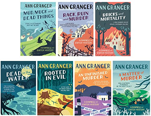 A Campbell and Carter Mystery Series 7 Books Collection Set(Mud, Muck and Dead Things, Rack, Ruin and Murder, Bricks and Mortality, Dead In The Water & More)