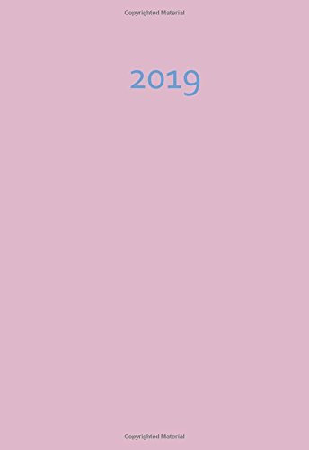 Mini Kalender 2019 - altrosa - ca. DIN A6, 1 Woche pro Seite