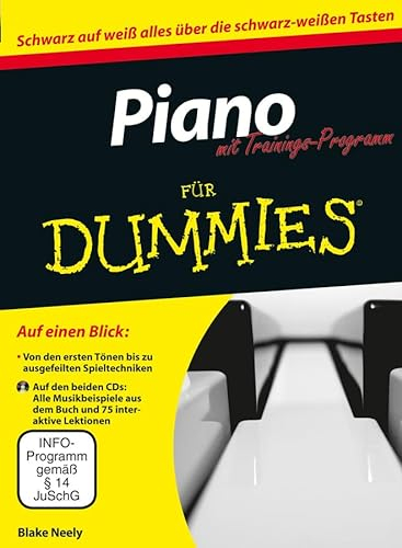 Piano mit Trainingsprogramm für Dummies