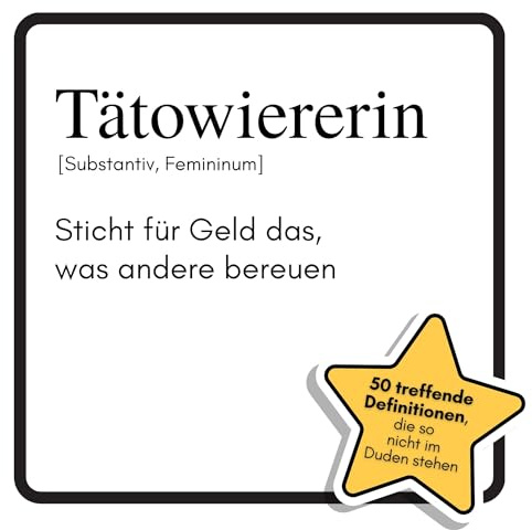 Tätowiererin: Sticht für Geld das, was andere bereuen. Das lustige Geschenkbuch für Mann, Frau, Kollege, Freund zu Geburtstag, Weihnachten