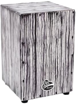LP Latin Percussion LP819036 Cajon Aspire Accent, Birke/Pappel, Wire (3 x 16), Finish: White Streak
