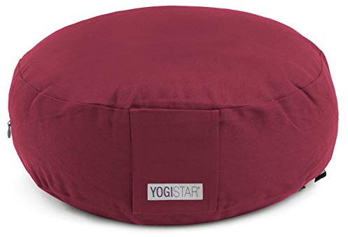 Yogistar Meditationskissen - Rund Bordeaux