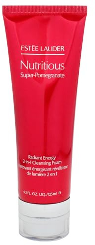 Estee Lauder Nutritious Super-Pomegranate Radiant Energy 2-In-1 Cleansing Foam, Full Size, 4.2 Fl Oz