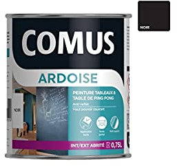 ARDOISE NOIR 0.75L - Peinture pour la création de tableaux ardoise - COMUS