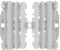 POLISPORT 8458100001 - Juego de protectores de radiador fabricado en polipropileno resistente y duradero sin herrajes compatible con motocicletas Yamaha en color blanco