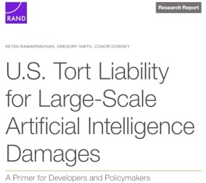 U.S. Tort Liability for Large-Scale Artificial Intelligence Damages: A Primer for Developers and Policymakers