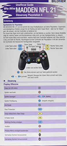 Madden NFL 21 - Unofficial Guide: Die komplette Spielsteuerung groß auf einen Blick! Für PS4