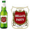Party People 4 PACK OF PERSONALISED BEER BOTTLE LABELS (TYPE 1) - ANY NAME & MESSAGE
