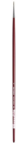 da Vinci Oil & Acrylic Series 1640 Oil Paint Brush, Round Russian Black Sable, Size 0 (1640-0)