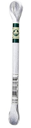 DMC 1008F-S5200 Shiny Radiant Satin Floss, Snow White, 8.7-Yard