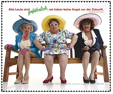 Brillenputztuch Alte Leute sind gef?hrlich