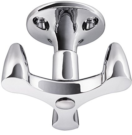 SO-TECH® Drehhaken RENA 3-fach Chrom Unterbauhaken Kleiderhaken Mantelhaken Garderobenhaken