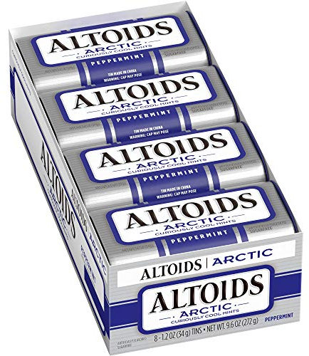 Altoids Artic Mints, Peppermint, 1.2 Ounce (Pack of 8) by Altoids