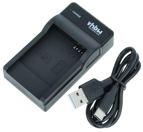 vhbw Chargeur USB-C Compatible avec Samsung PL10 | ST10, NV33, NV4, i8, L830, CL5, L730 caméra caméscope + câble USB-C + témoin de charge