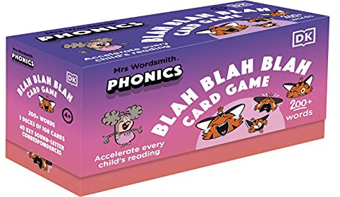 Mrs Wordsmith Phonics Blah Blah Blah Card Game, Ages 4-7 (Early Years and Key Stage 1): Accelerate Every Child’s Reading