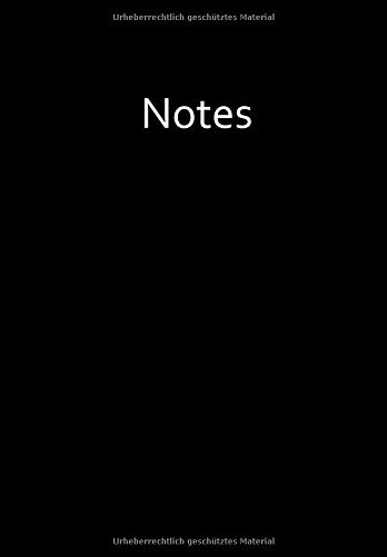 Notizbuch - kariert - A4 - Black (schwarz): 100 Seiten