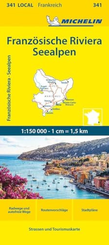 Michelin Französische Riviera - Seealpen: Straßen- und Tourismuskarte 1:150.000; Auflage 2023 (MICHELIN Localkarten)