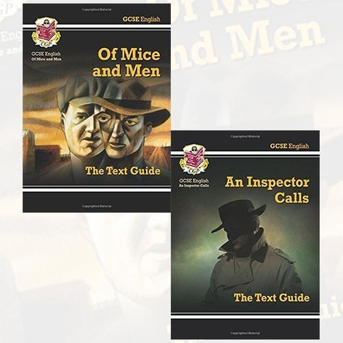 GCSE English Text Guide Higher Level 2 Books Bundle Collection (GCSE English Text Guide - An Inspector Calls, GCSE English Text Guide - Of Mice & Men)