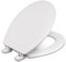 Centoco 700-001 Round Wooden Toilet Seat, Heavy Duty Molded Wood with Centocore Technology, White